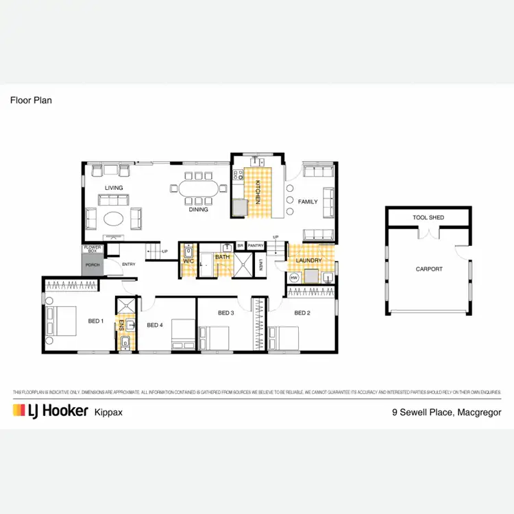 Floorplan of Homely house listing, 9 Sewell Place, Macgregor ACT 2615