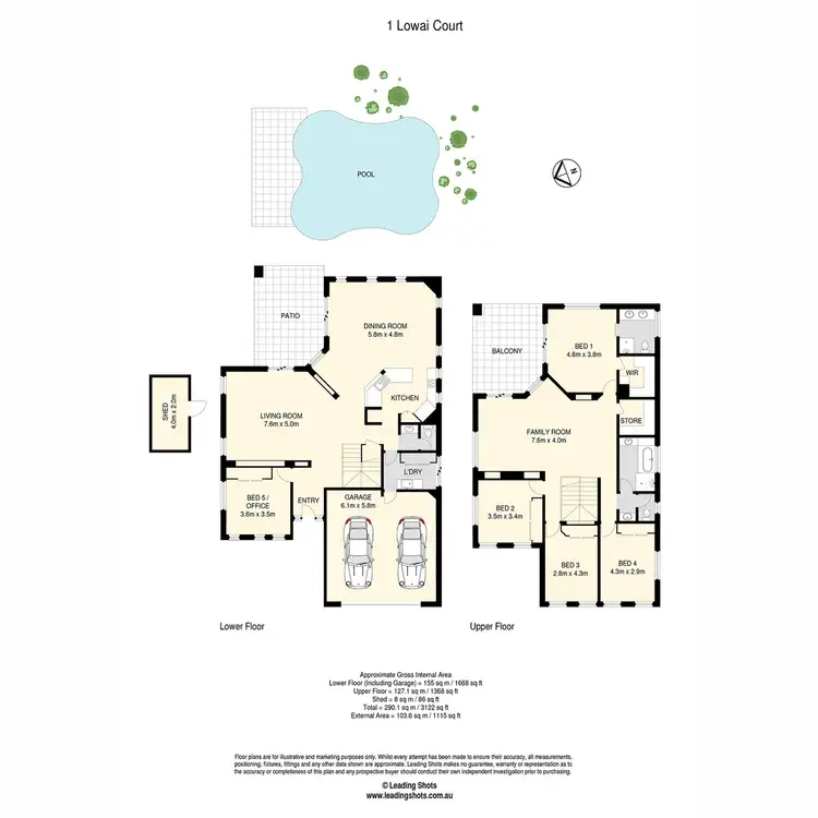 Floorplan of Homely house listing, 1 Lowai Court, Albany Creek QLD 4035