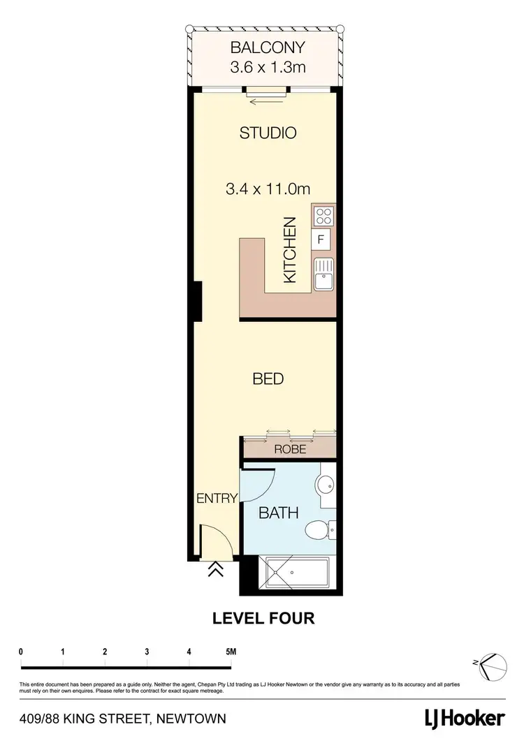 Floorplan of Homely apartment listing, 409/88 King Street, Newtown NSW 2042