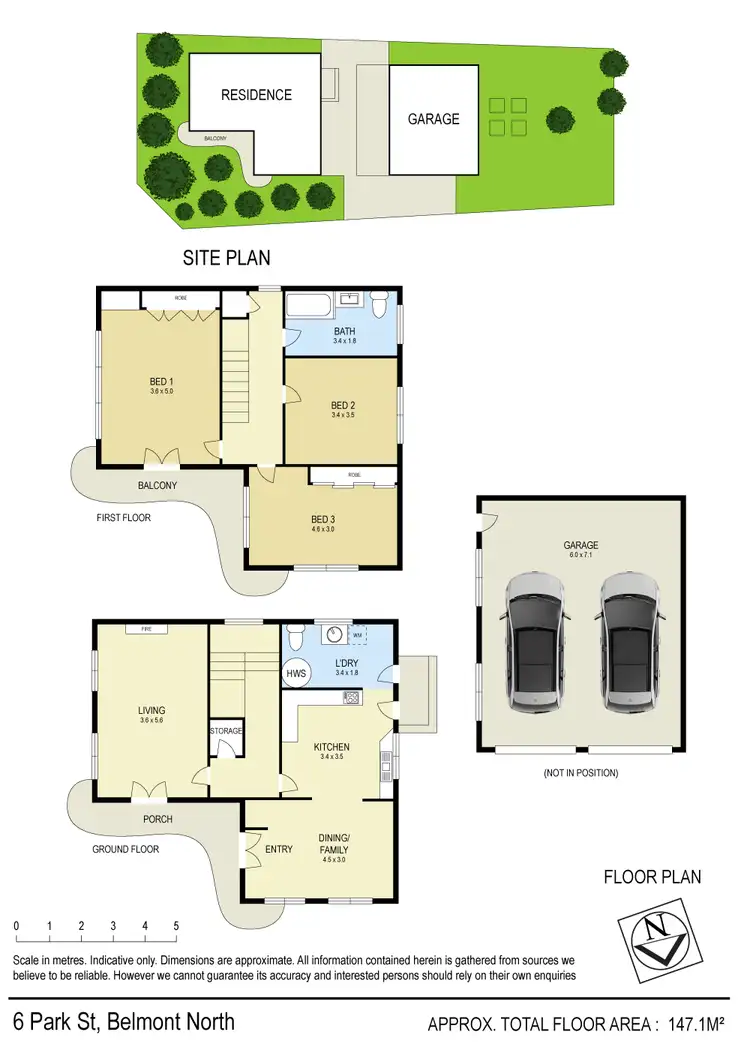 Floorplan of Homely house listing, 6 Park Street, Belmont North NSW 2280
