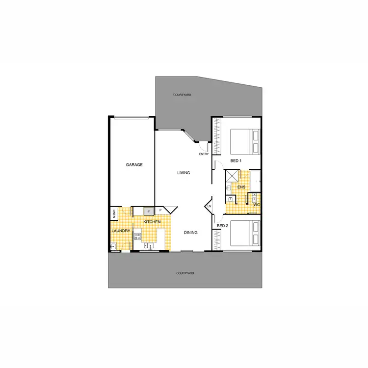 Floorplan of Homely townhouse listing, 8/49 Dooland Court, Nicholls ACT 2913