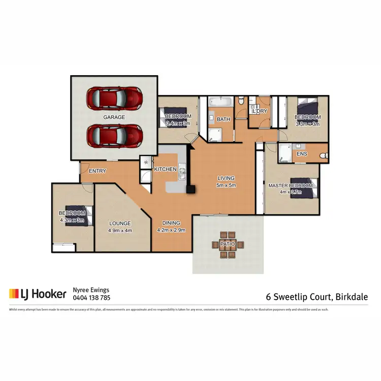 Floorplan of Homely house listing, 6 Sweetlip Court, Birkdale QLD 4159