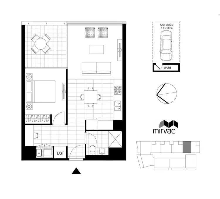 Floorplan of Homely unit listing, 706/7 Rider Blvd, Rhodes NSW 2138