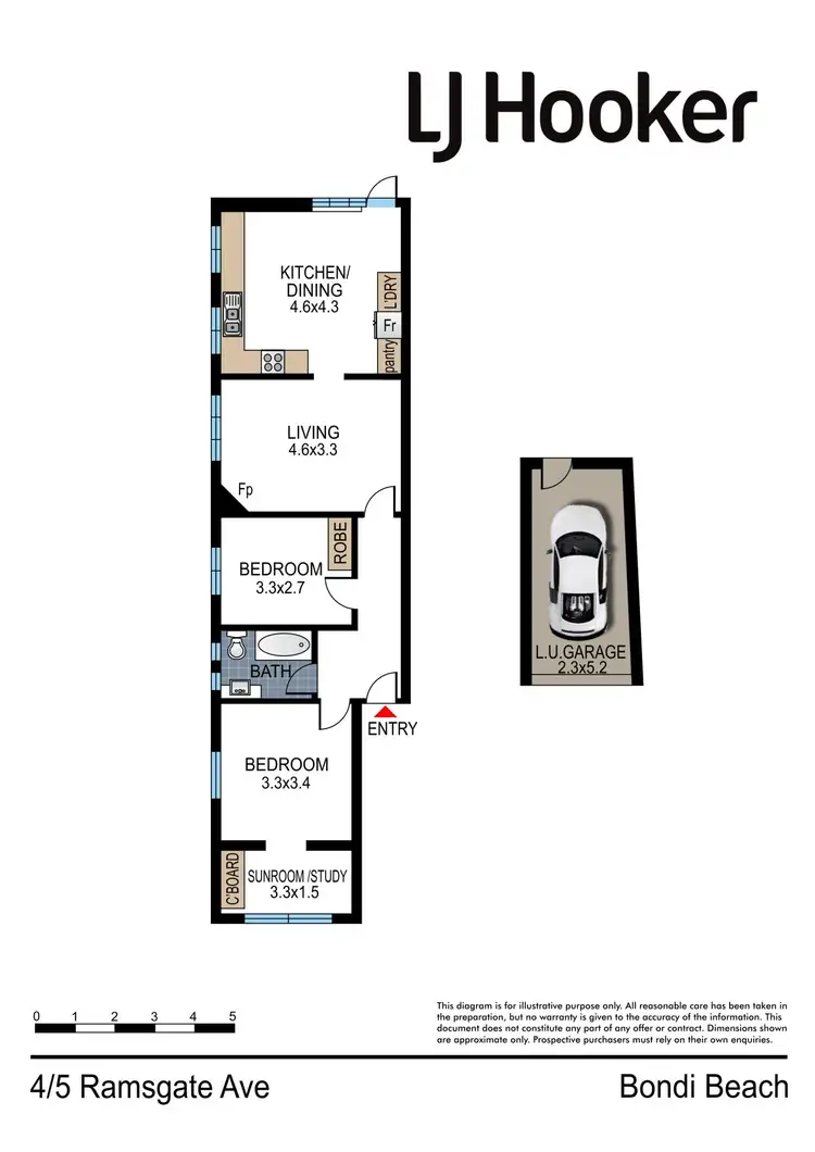 Floorplan of Homely apartment listing, 4/5 Ramsgate Avenue, Bondi Beach NSW 2026