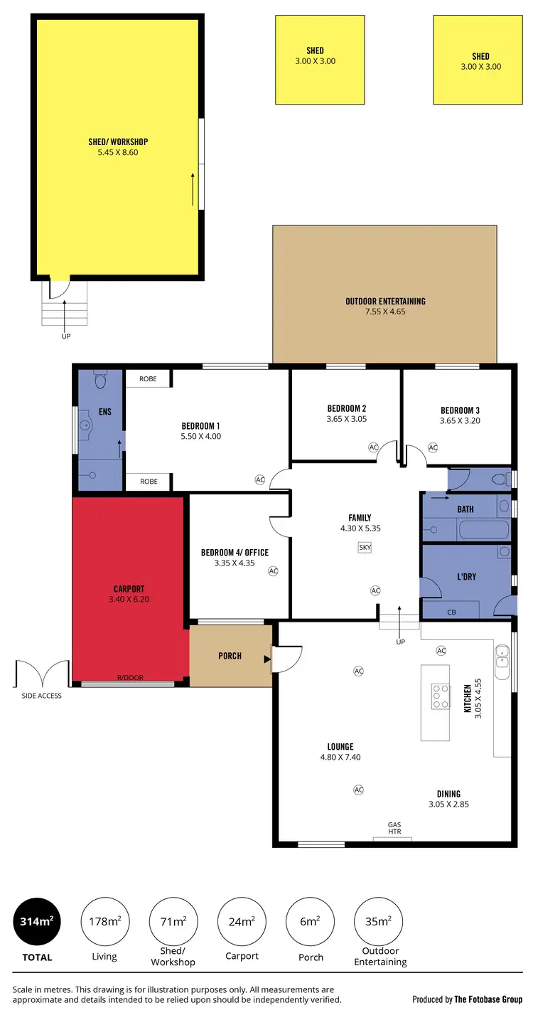 Floorplan of Homely house listing, 20 Oliver Street, Reynella SA 5161