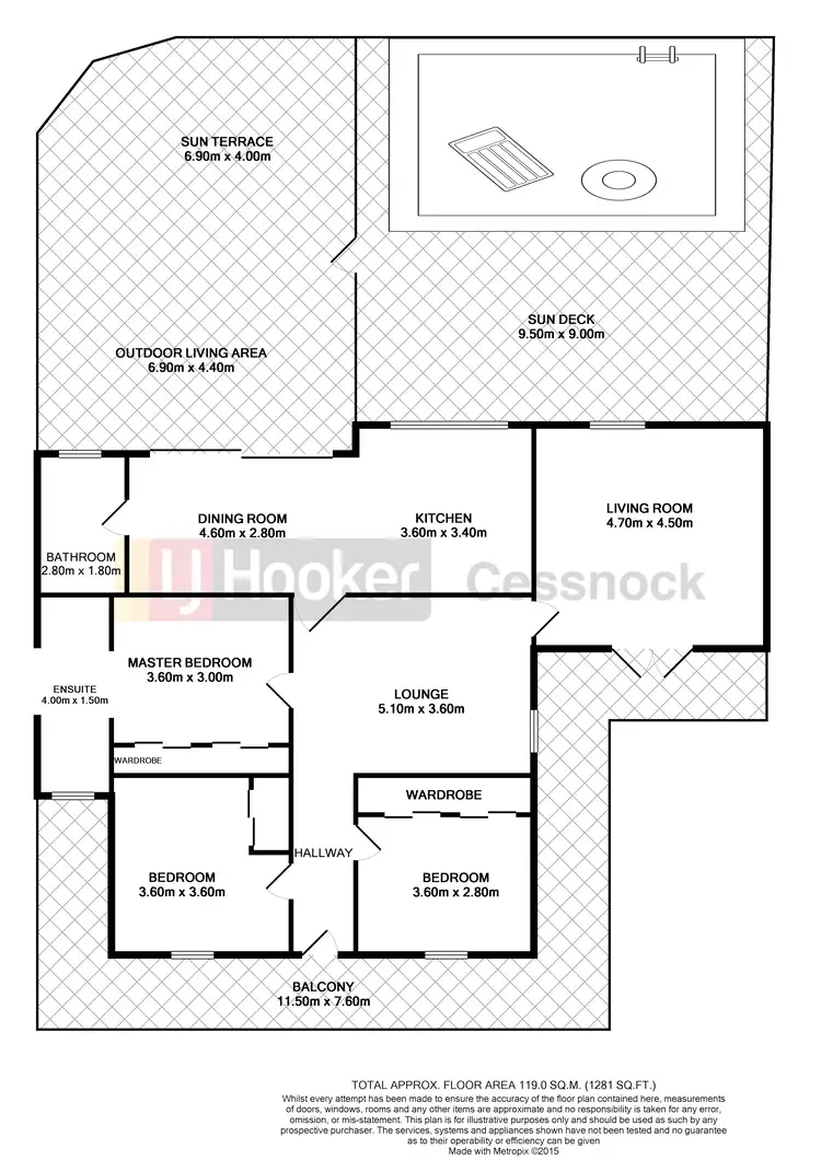 Floorplan of Homely house listing, 17 Mayfield St, Cessnock NSW 2325