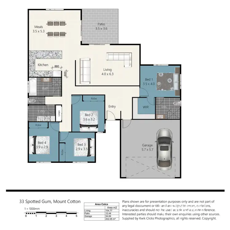 Floorplan of Homely house listing, 33 Spotted Gum Crescent, Mount Cotton QLD 4165