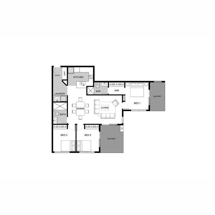 Floorplan of Homely apartment listing, 81/227 Flemington Road, Franklin ACT 2913