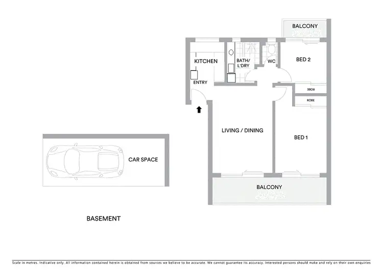 Floorplan of Homely apartment listing, 26/1374 Gold Coast Highway, Palm Beach QLD 4221