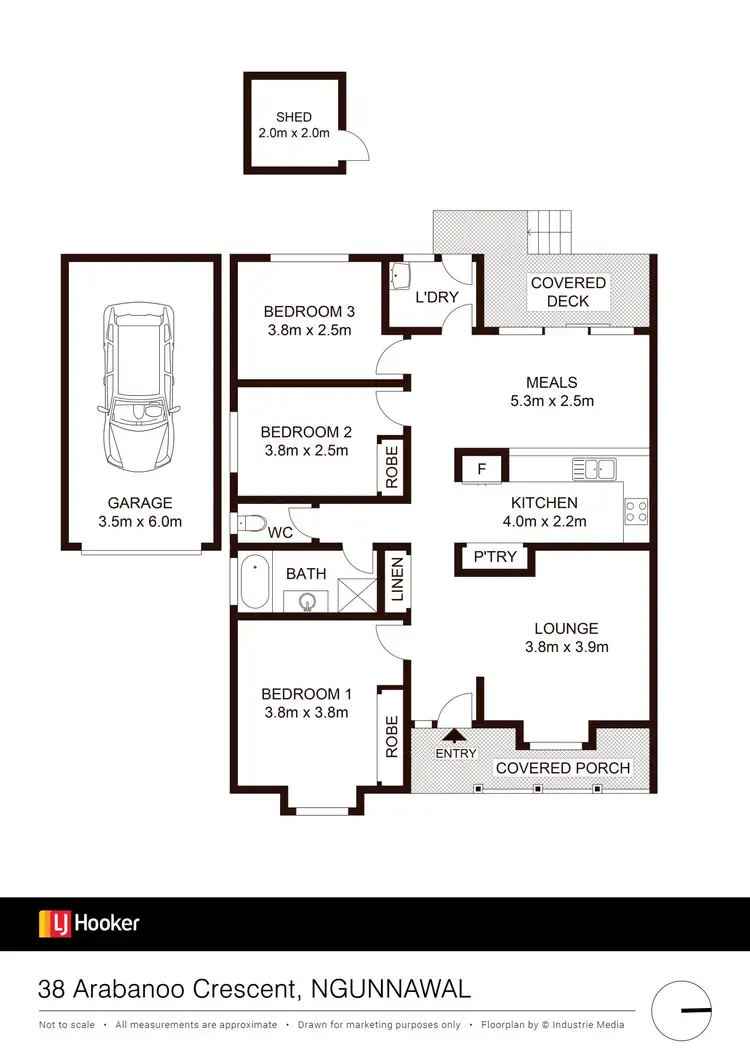 Floorplan of Homely house listing, 38 Arabanoo Crescent, Ngunnawal ACT 2913