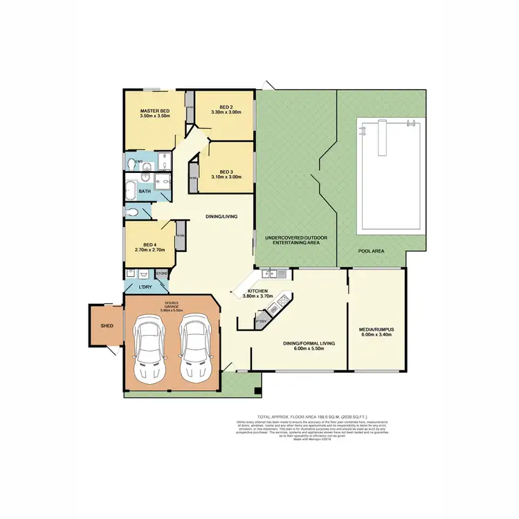 Floorplan of Homely house listing, 11 Kurrajong Drive, Warner QLD 4500