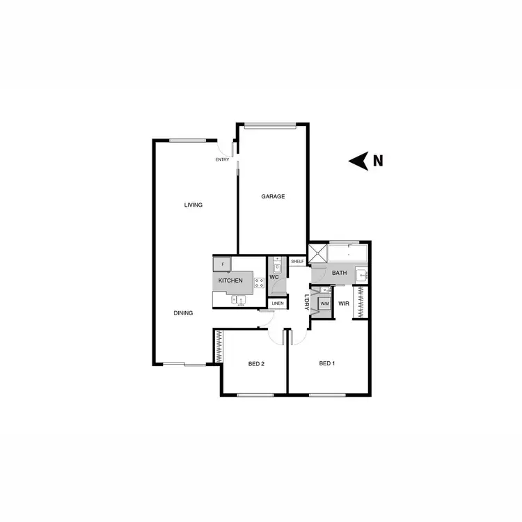 Floorplan of Homely apartment listing, 1/7 Ella Close, Palmerston ACT 2913