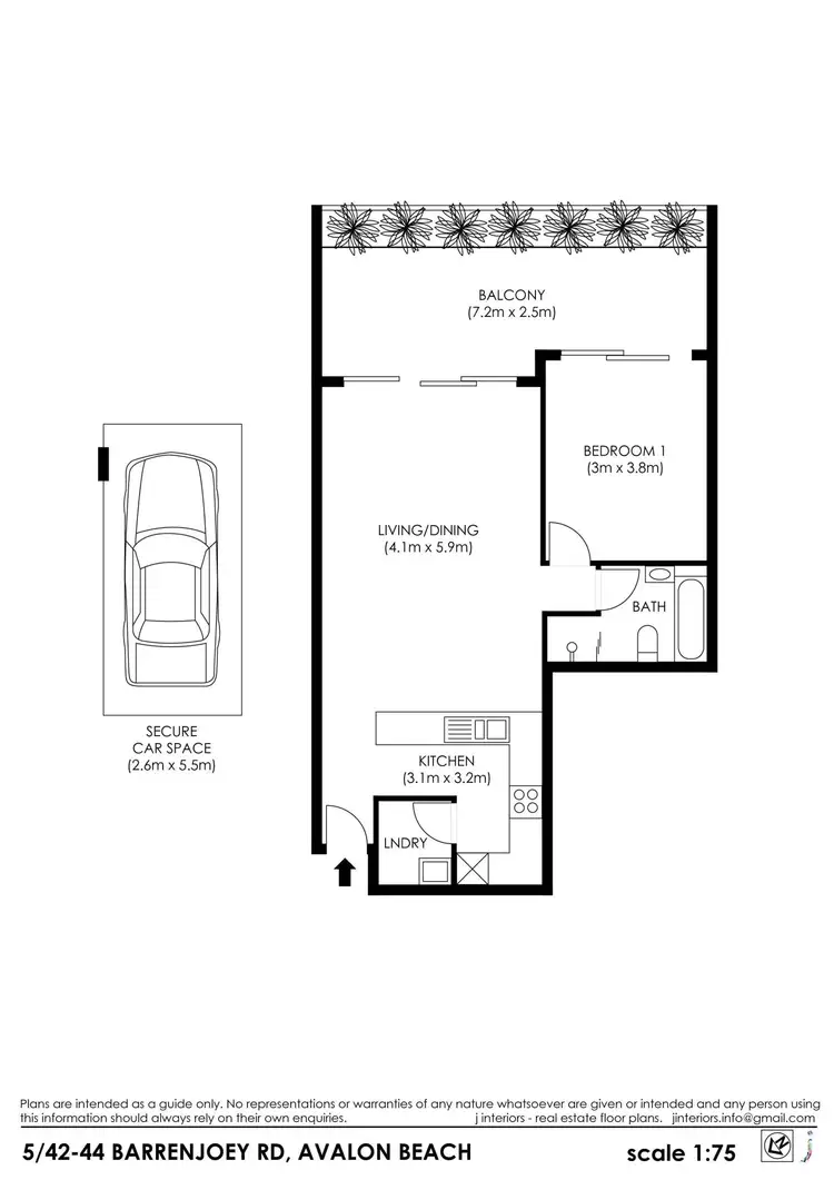 Floorplan of Homely apartment listing, 5/42-44 Old Barrenjoey Road, Avalon Beach NSW 2107