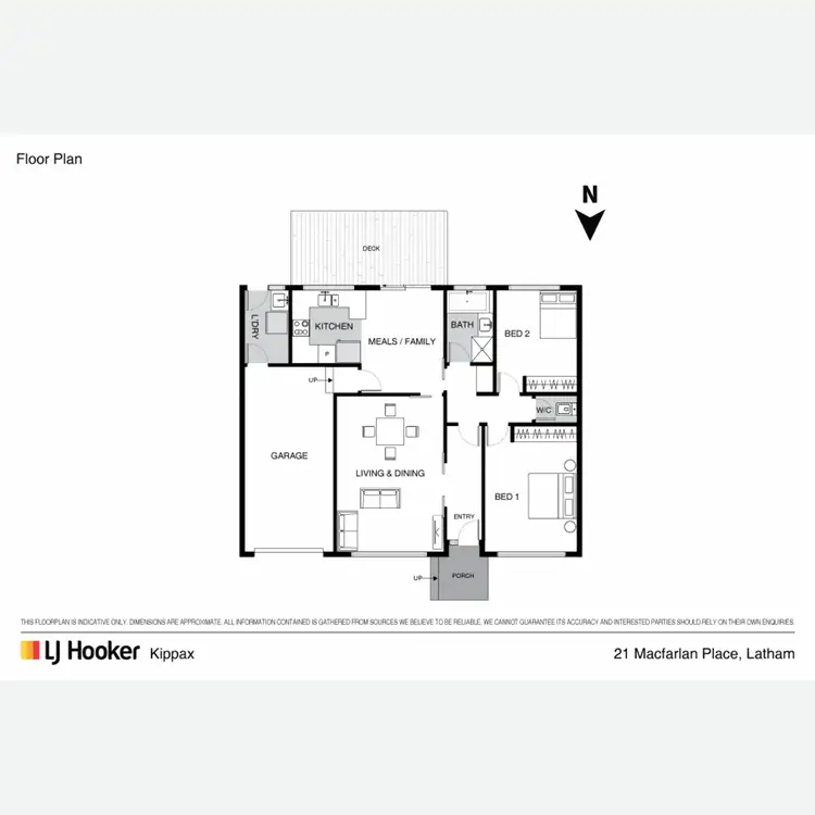 Floorplan of Homely house listing, 21 Macfarlan Place, Latham ACT 2615
