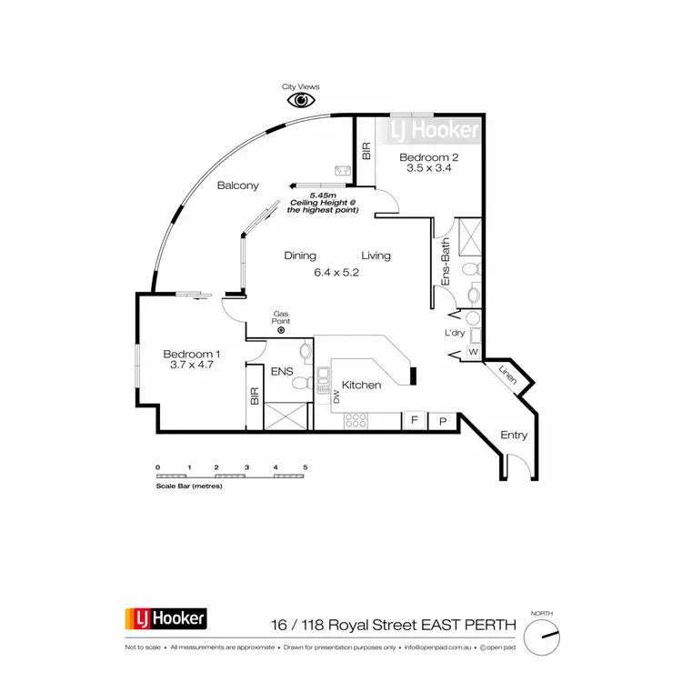 Floorplan of Homely apartment listing, 16/118 Royal Street, East Perth WA 6004