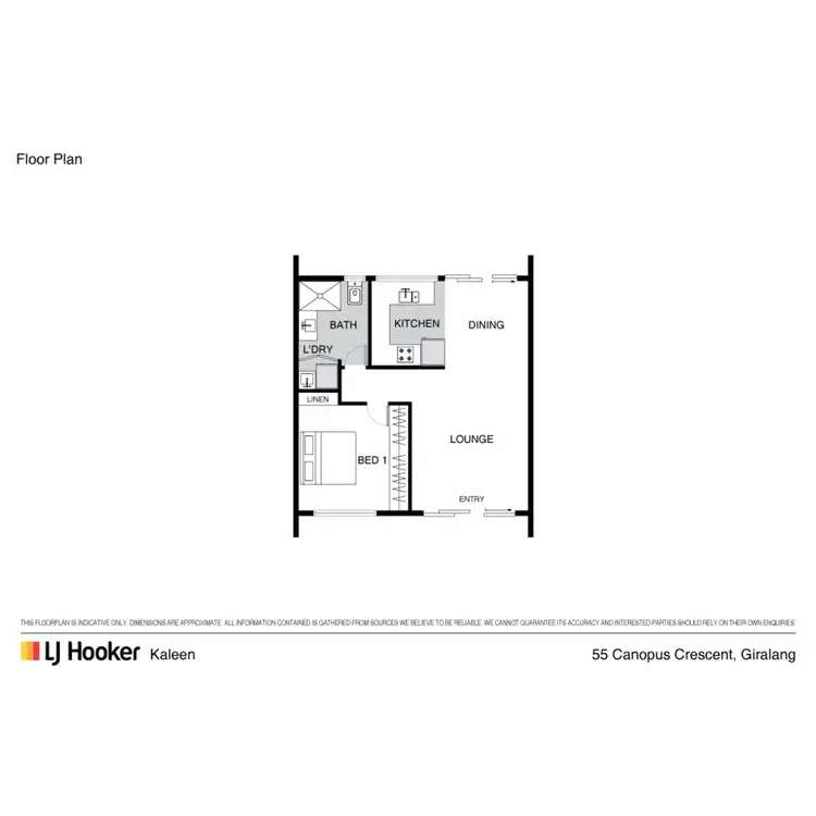 Floorplan of Homely townhouse listing, 55 Canopus Crescent, Giralang ACT 2617