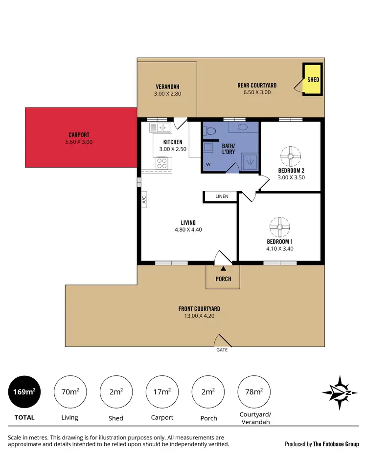 Floorplan of Homely unit listing, 1/63 Zephyr Terrace, Port Willunga SA 5173