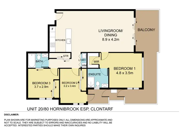 Floorplan of Homely unit listing, 20/80-84 Hornibrook Esplanade, Clontarf QLD 4019