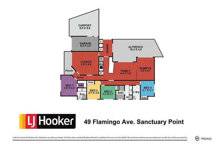 Floorplan of Homely house listing, 49 Flamingo Avenue, Sanctuary Point NSW 2540