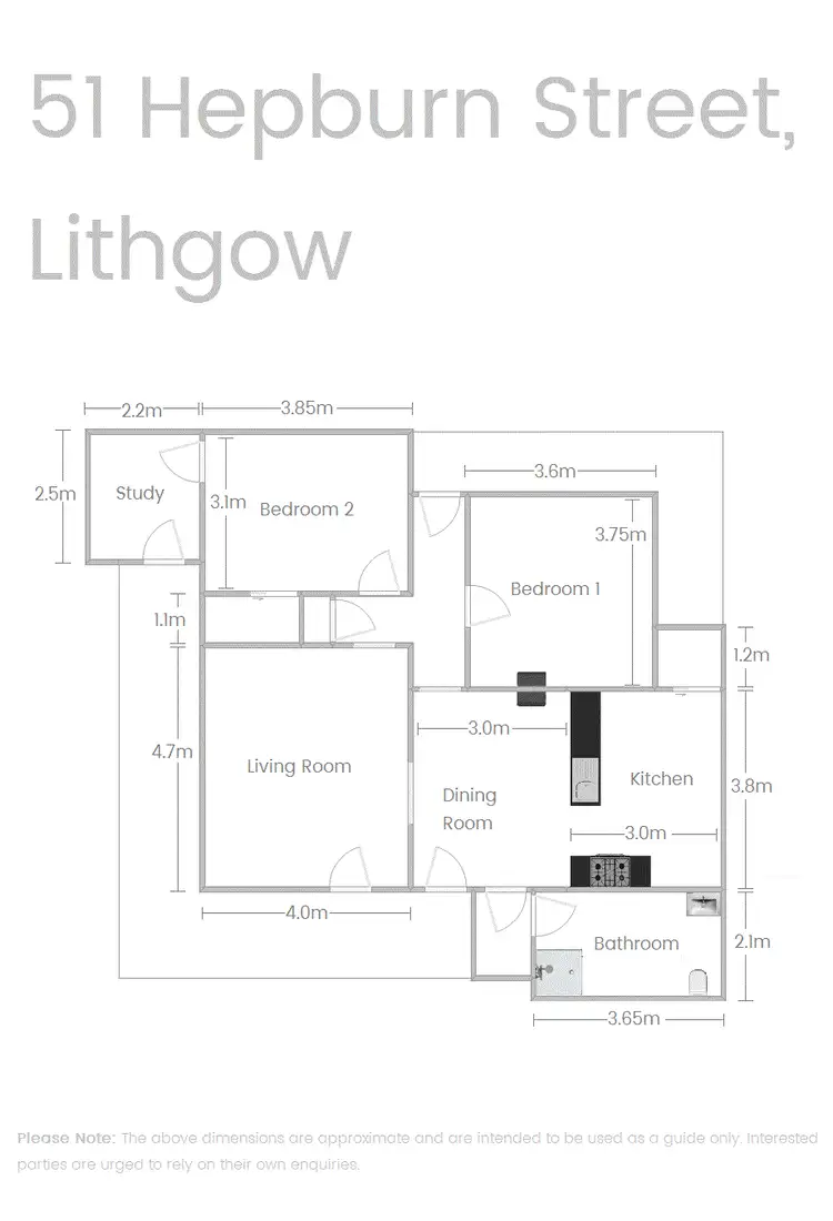 Floorplan of Homely house listing, 51 Hepburn Street, Lithgow NSW 2790