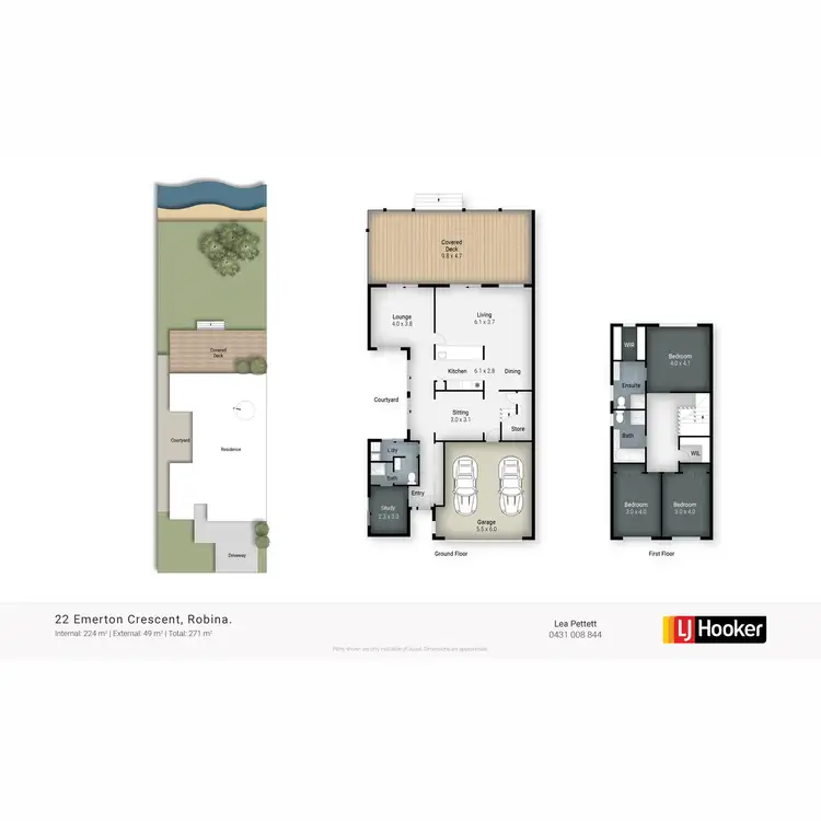 Floorplan of Homely house listing, 22 Emerton Crescent, Robina QLD 4226