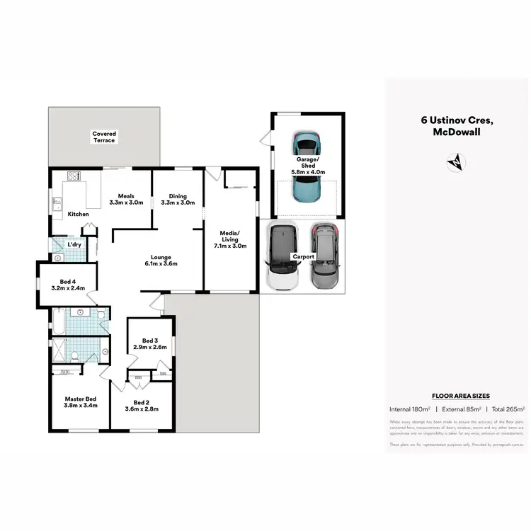 Floorplan of Homely house listing, 6 Ustinov Crescent, Mcdowall QLD 4053