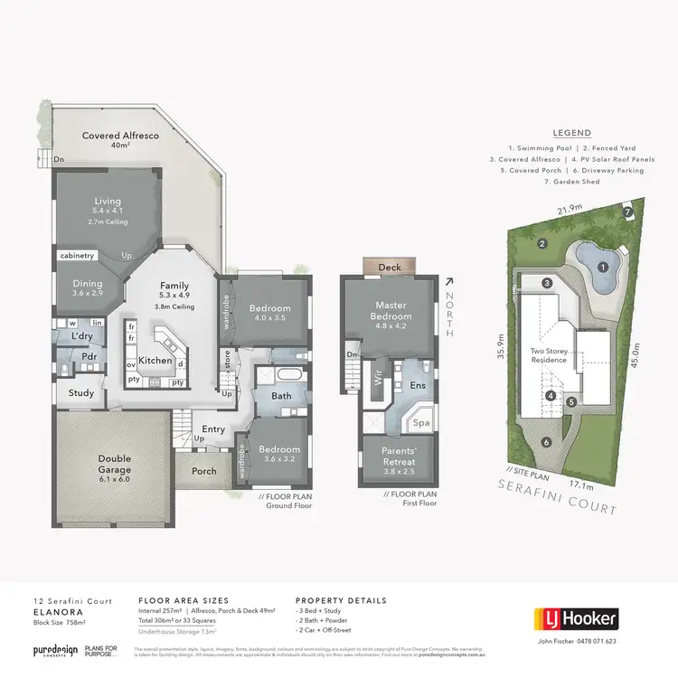 Floorplan of Homely house listing, 12 Serafini Court, Elanora QLD 4221
