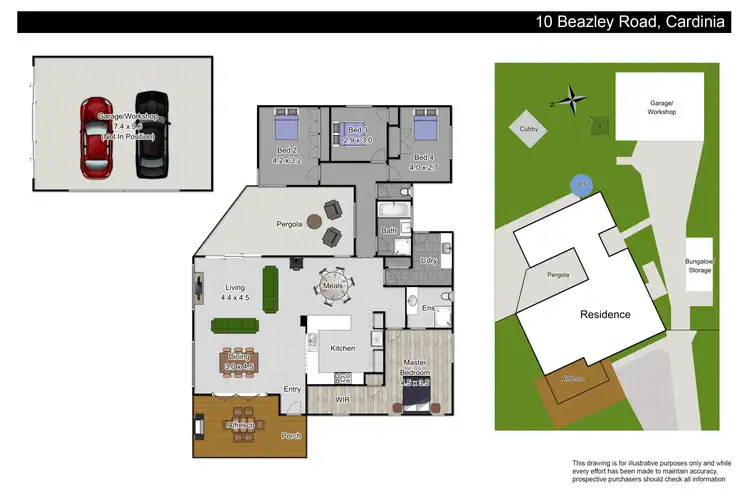 Floorplan of Homely house listing, 10 Beazley Road, Cardinia VIC 3978