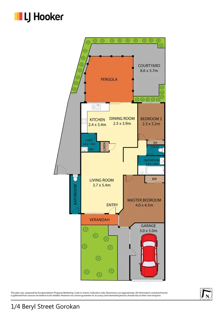 Floorplan of Homely villa listing, 1/4 Beryl Street, Gorokan NSW 2263