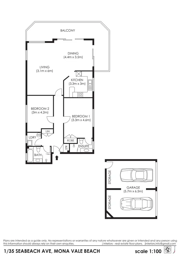 Floorplan of Homely unit listing, 1/35 Seabeach Avenue, Mona Vale NSW 2103