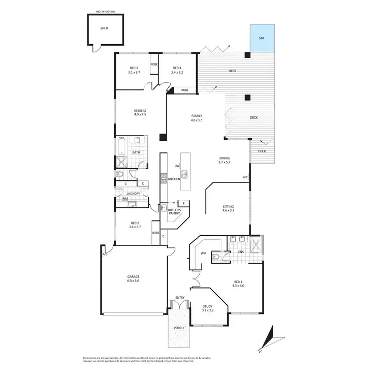 Floorplan of Homely house listing, 6 Bell Crescent, Point Cook VIC 3030