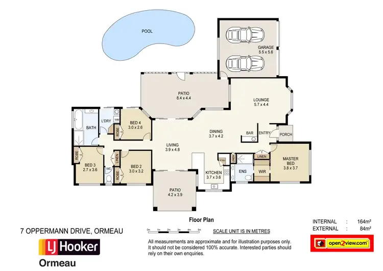 Floorplan of Homely house listing, 7 Oppermann Drive, Ormeau QLD 4208