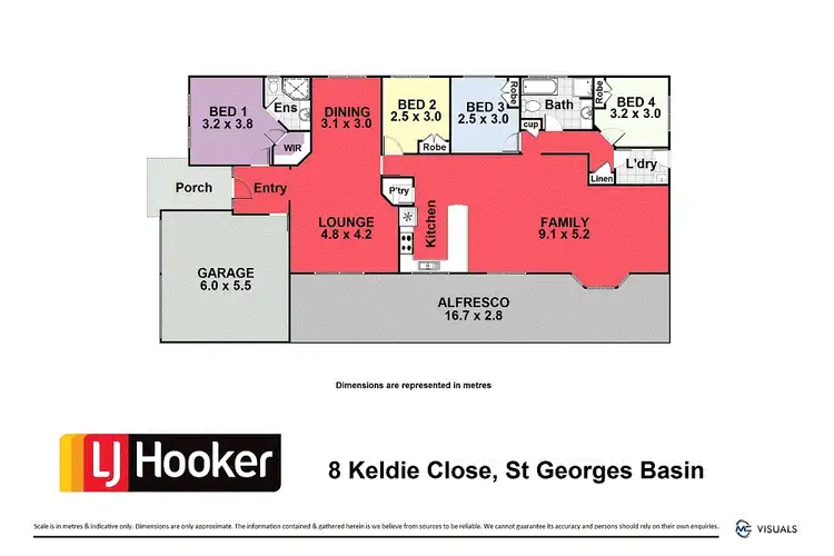 Floorplan of Homely house listing, 8 Keldie Close, St Georges Basin NSW 2540