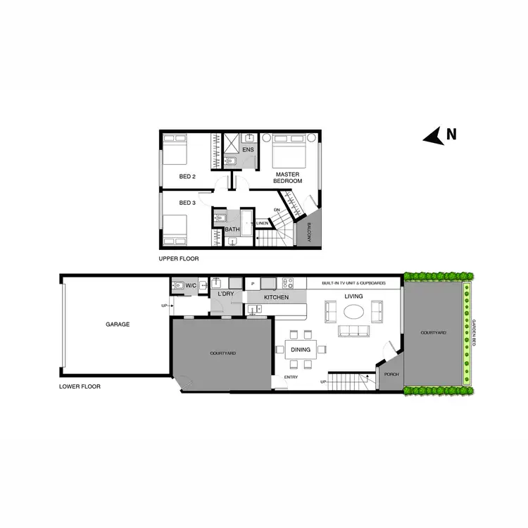 Floorplan of Homely townhouse listing, 15/23 Renouf Street, Casey ACT 2913