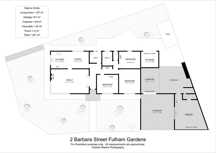 Floorplan of Homely house listing, 2 Barbara Street, Fulham Gardens SA 5024