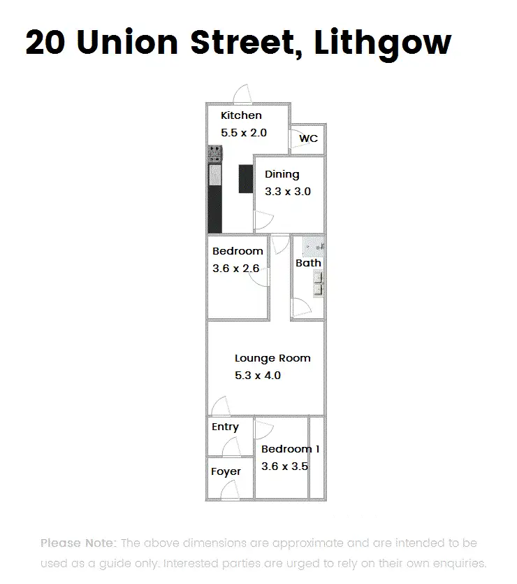 Floorplan of Homely house listing, 20 Union Street, Lithgow NSW 2790