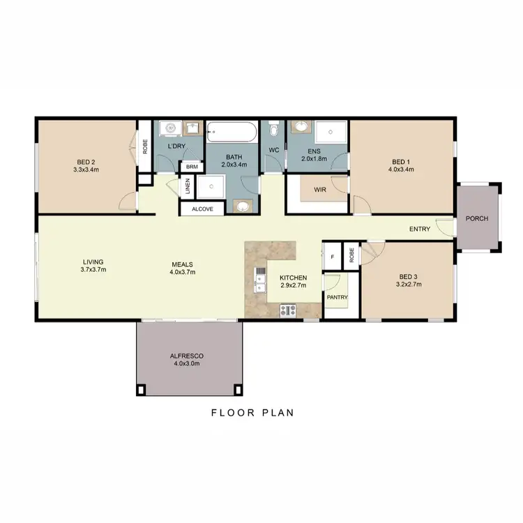 Floorplan of Homely house listing, 14 The Well, Epping VIC 3076