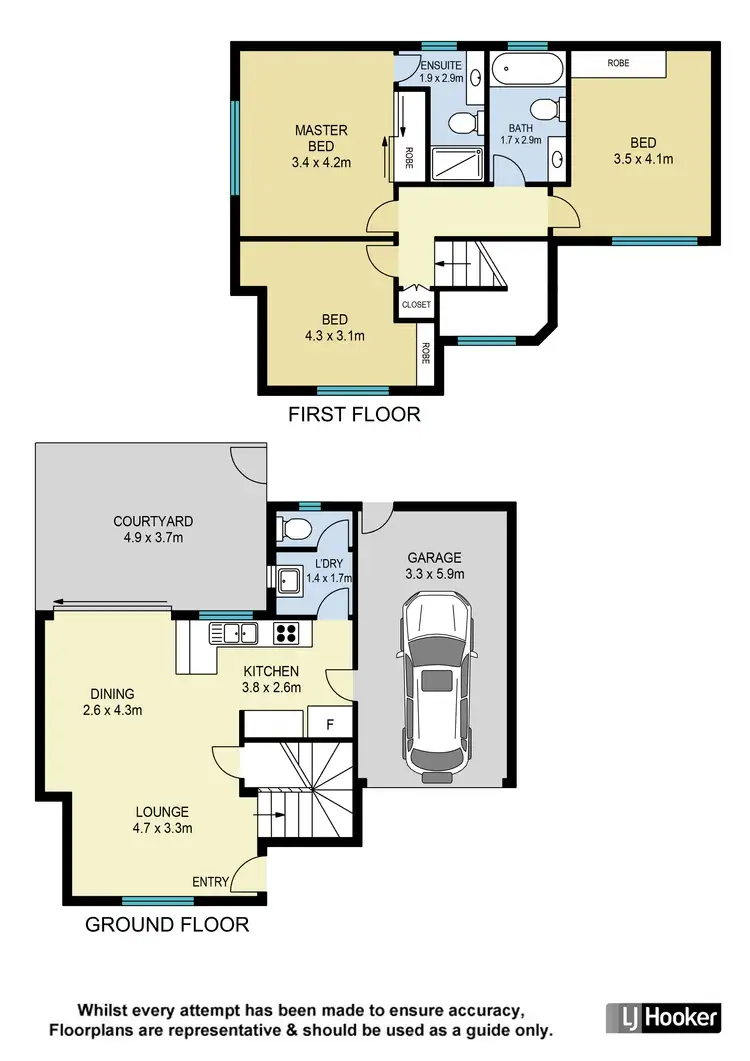 Floorplan of Homely townhouse listing, 1/7 Zenith Avenue, Chermside QLD 4032