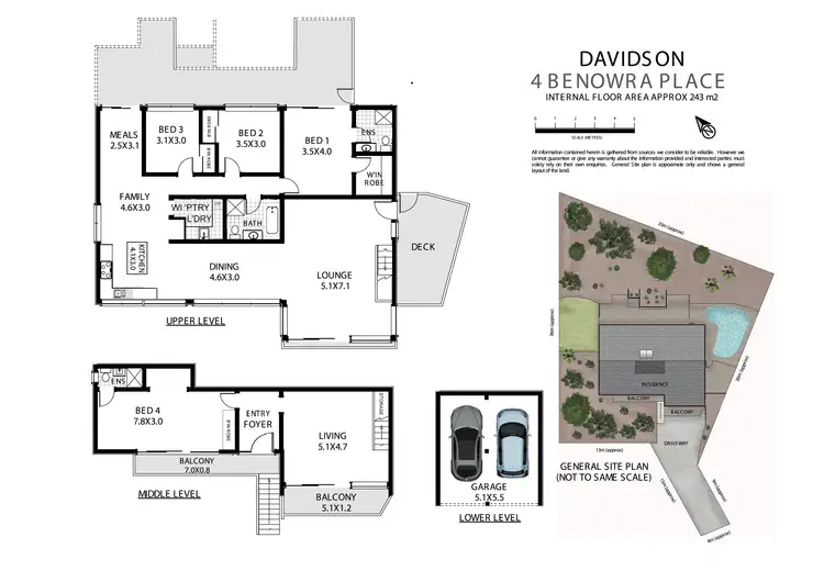 Floorplan of Homely house listing, 4 Benowra Place, Davidson NSW 2085