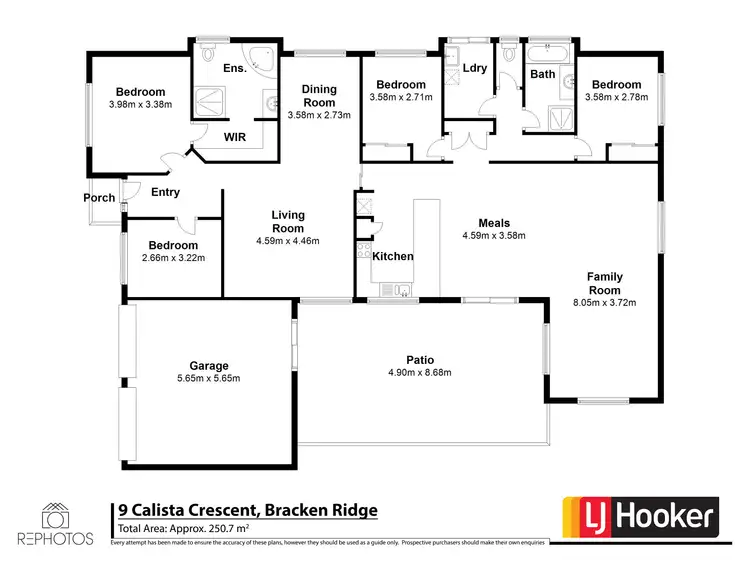 Floorplan of Homely house listing, 9 Calista Crescent, Bracken Ridge QLD 4017