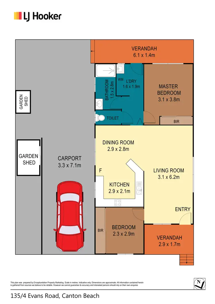 Floorplan of Homely house listing, 135/2 Evans Road, Canton Beach NSW 2263