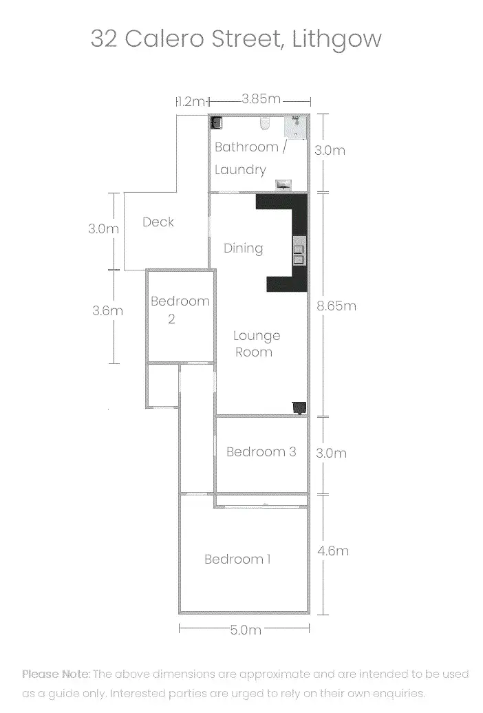 Floorplan of Homely house listing, 32 Calero Street, Lithgow NSW 2790
