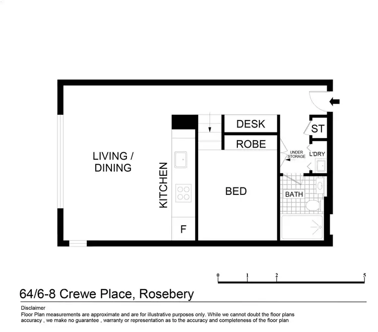 Floorplan of Homely apartment listing, 64/6-8 Crewe Place, Rosebery NSW 2018