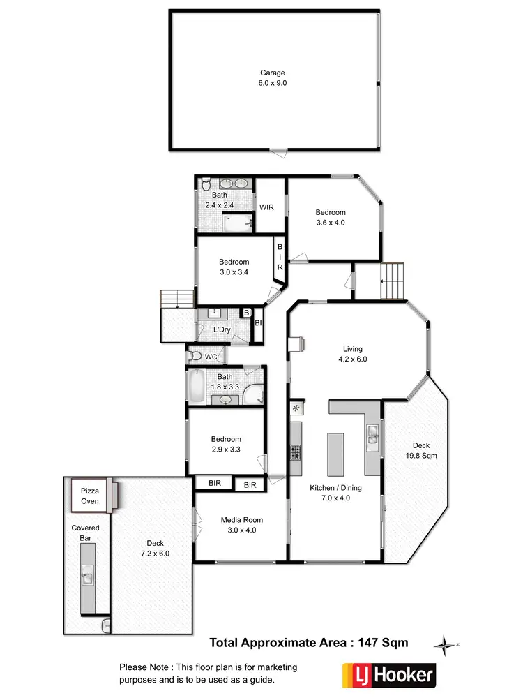 Floorplan of Homely house listing, 1 Calm Place, Old Beach TAS 7017