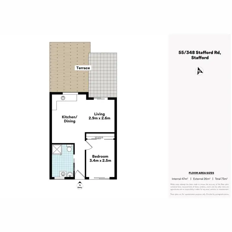 Floorplan of Homely unit listing, 55/348 Stafford Road, Stafford QLD 4053