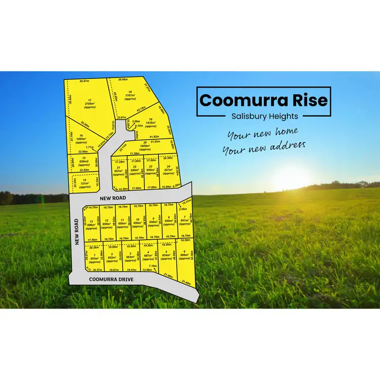 Floorplan of Homely land listing, Coomurra Rise, Salisbury Heights SA 5109