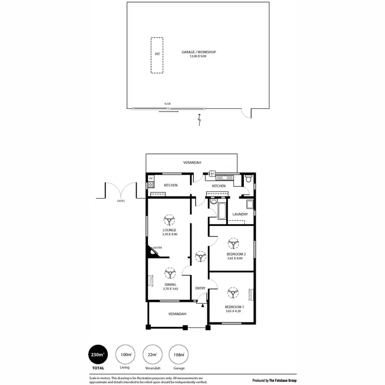 Floorplan of Homely house listing, 8 Belford Avenue, Devon Park SA 5008