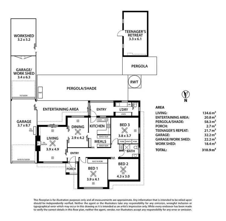 Floorplan of Homely house listing, 23 Holden Avenue, Woodville West SA 5011