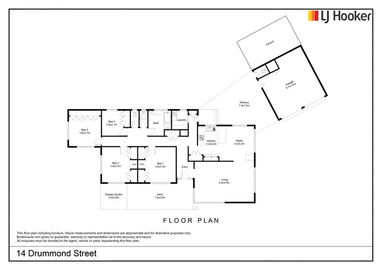 Floorplan of Homely house listing, 14 Drummond Street, Swan Hill VIC 3585