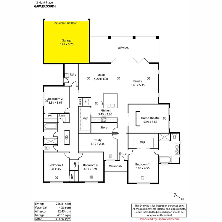 Floorplan of Homely house listing, 13 Hunt Place, Gawler South SA 5118